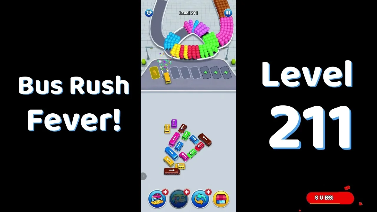 Bus Traffic Fever Level 211 board