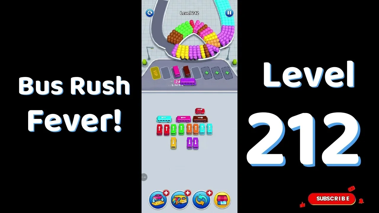 Bus Traffic Fever Level 212 board