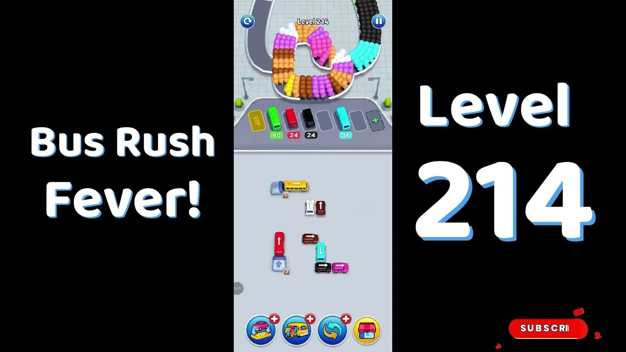 Bus Traffic Fever Level 214 board