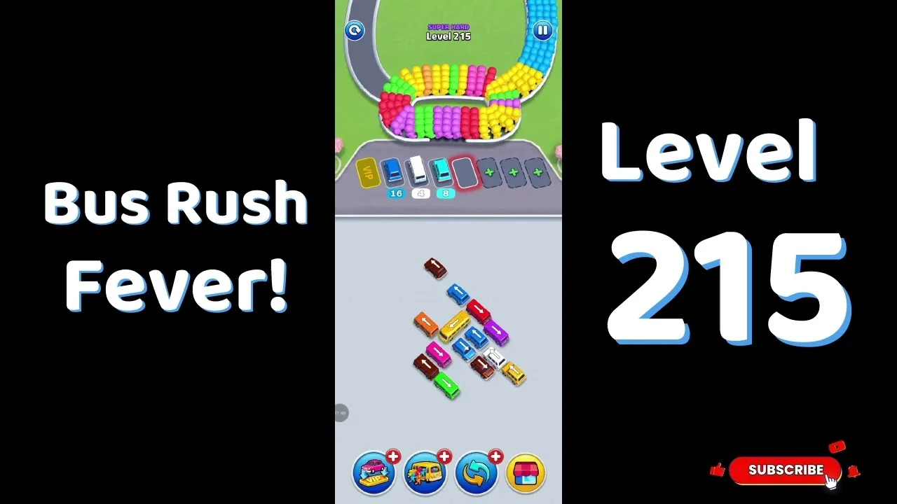 Bus Traffic Fever Level 215 board