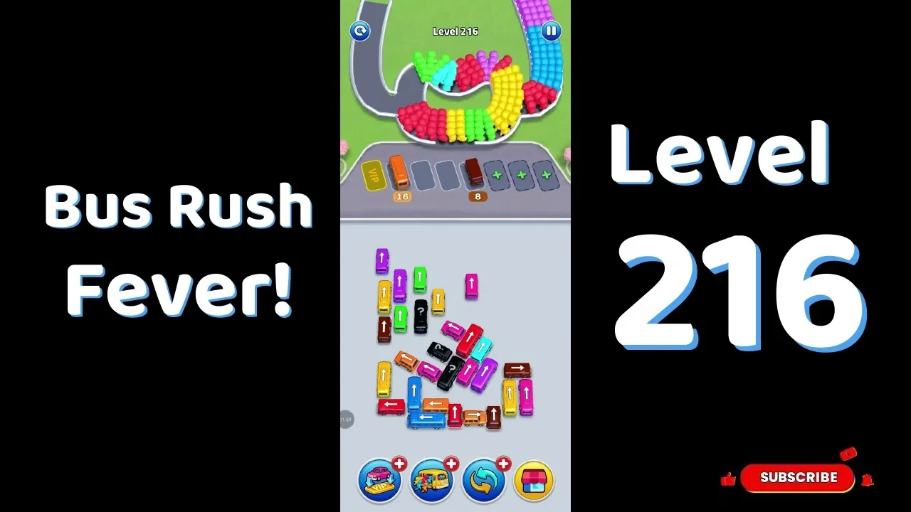 Bus Traffic Fever Level 216 board