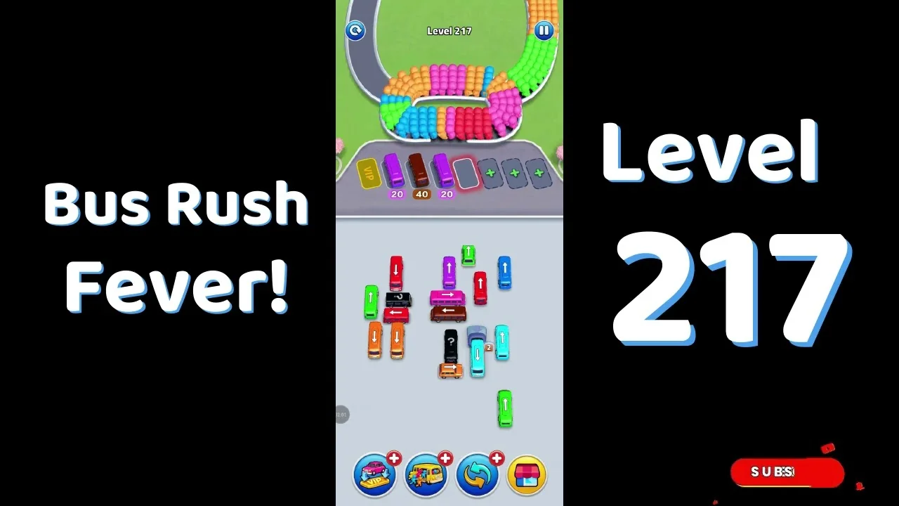 Bus Traffic Fever Level 217 board