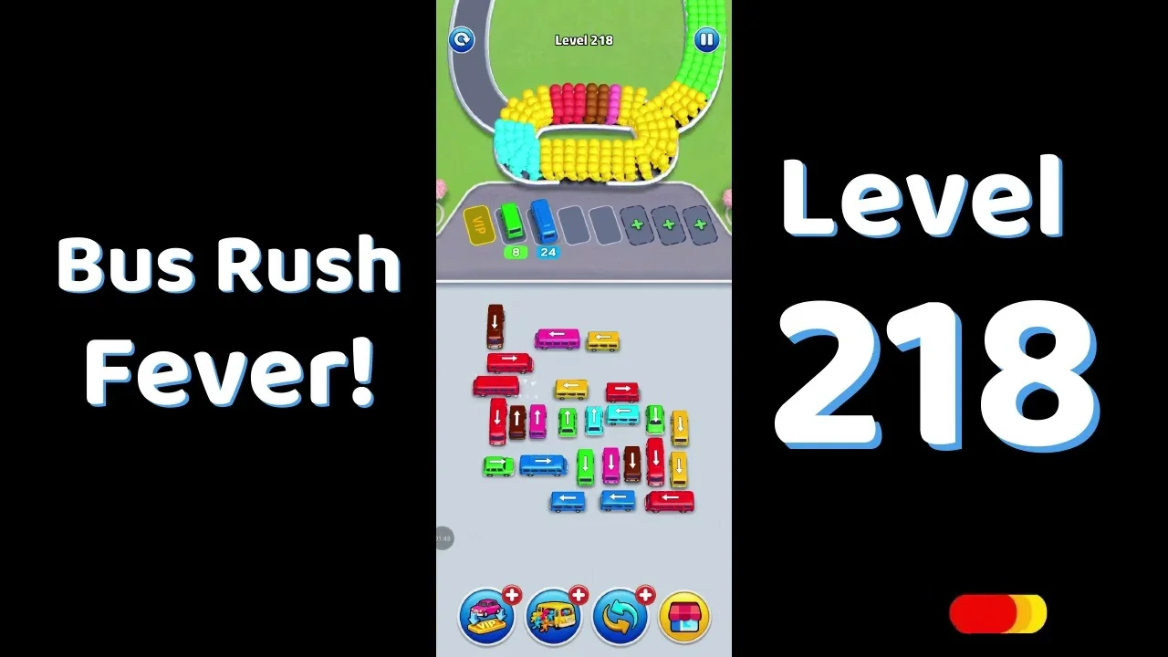 Bus Traffic Fever Level 218 board