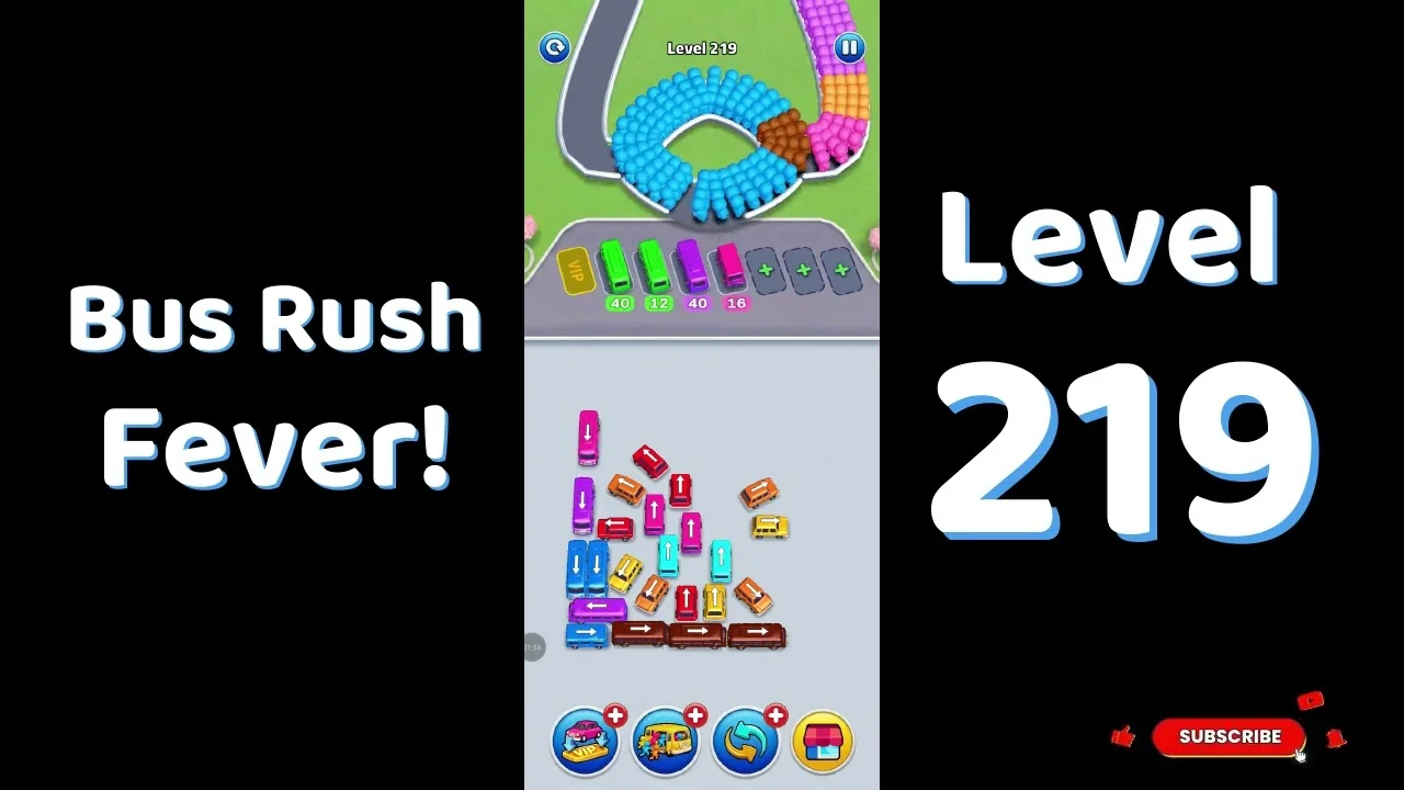 Bus Traffic Fever Level 219 board