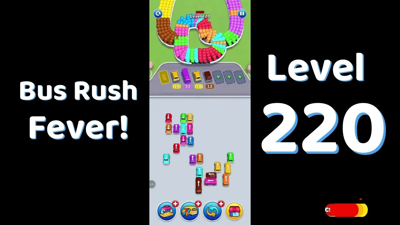 Bus Traffic Fever Level 220 board