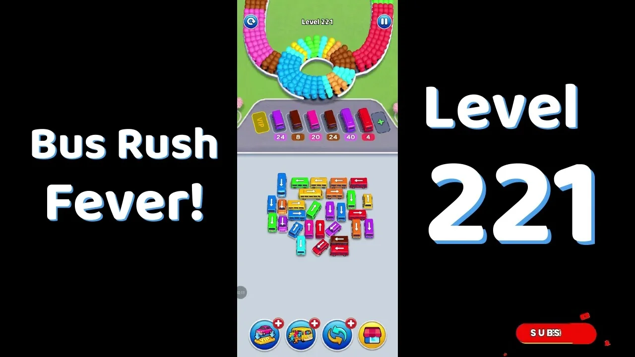Bus Traffic Fever Level 221 board