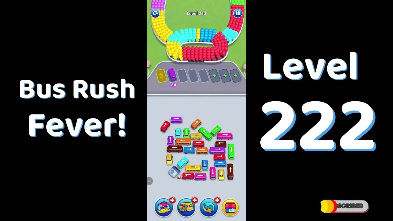 Bus Traffic Fever Level 222 board