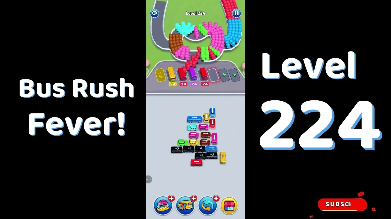 Bus Traffic Fever Level 224 board