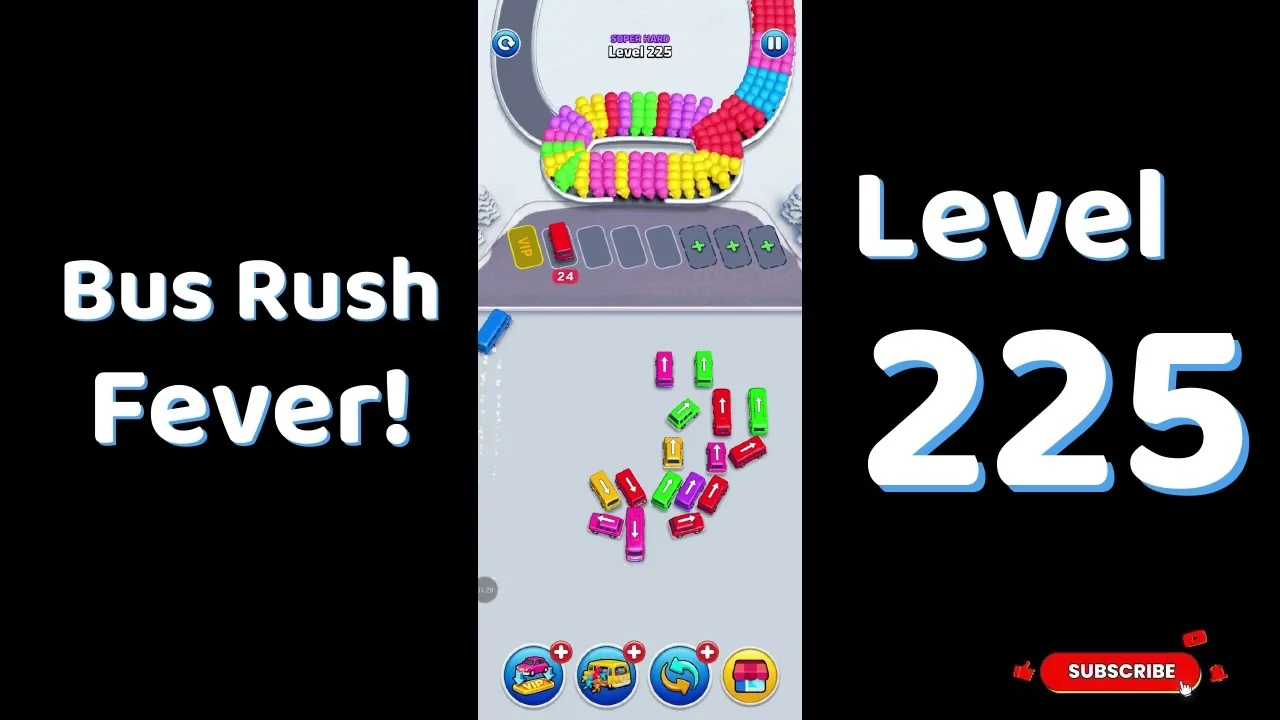 Bus Traffic Fever Level 225 board