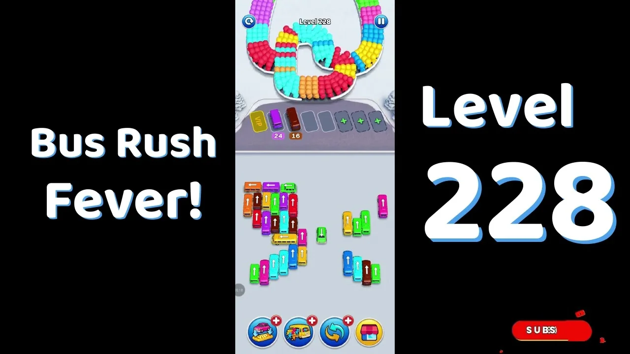 Bus Traffic Fever Level 228 board