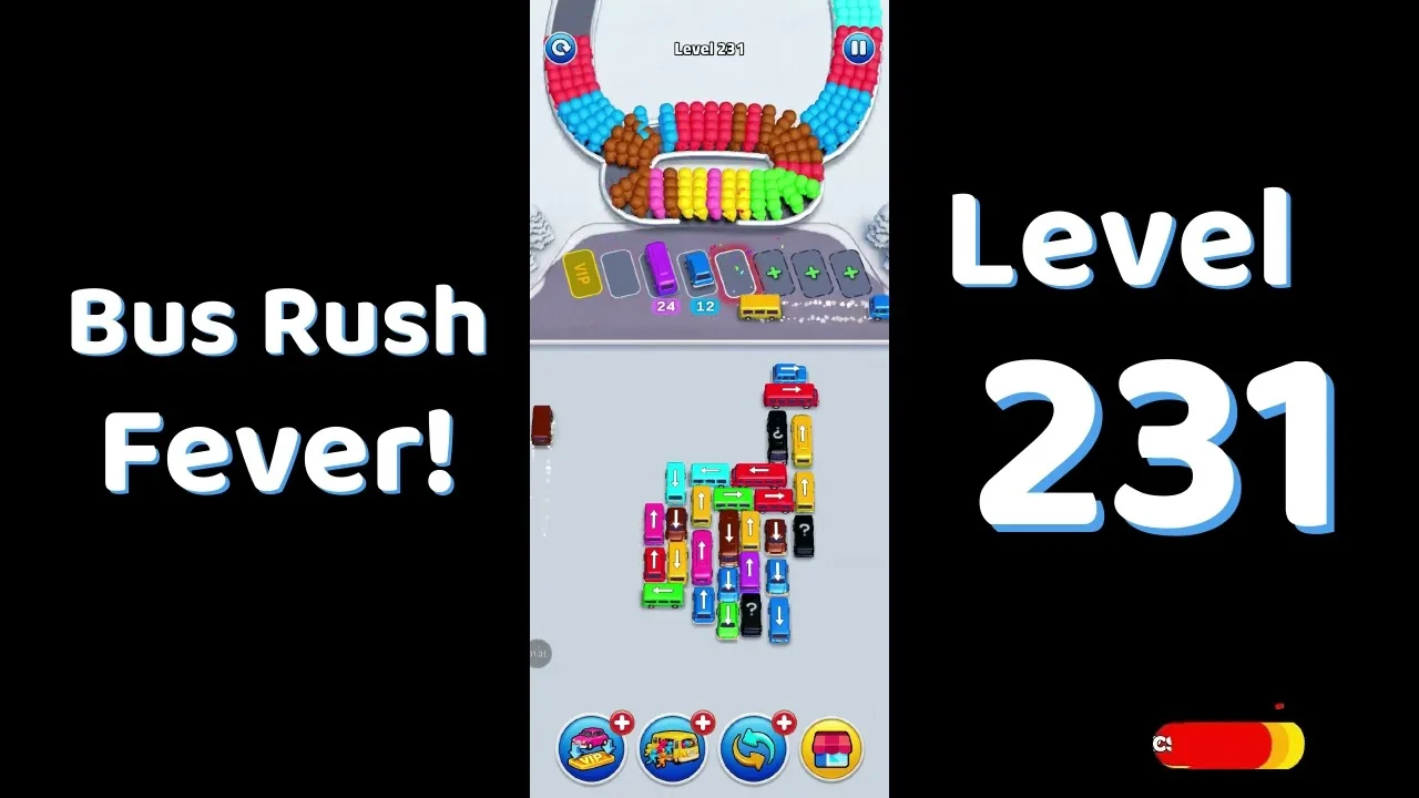 Bus Traffic Fever Level 231 board