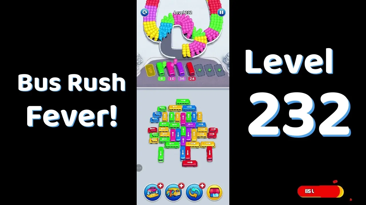 Bus Traffic Fever Level 232 board