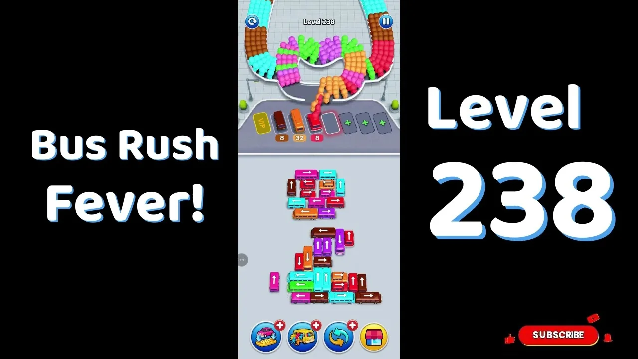 Bus Traffic Fever Level 238 board layout