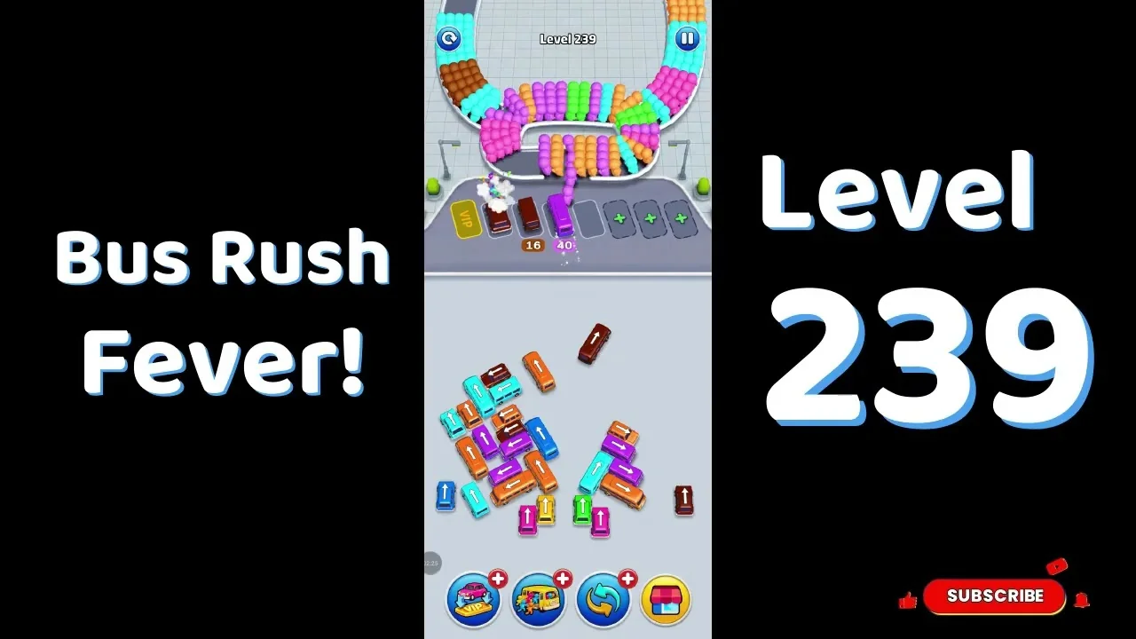 Bus Traffic Fever Level 239 board layout