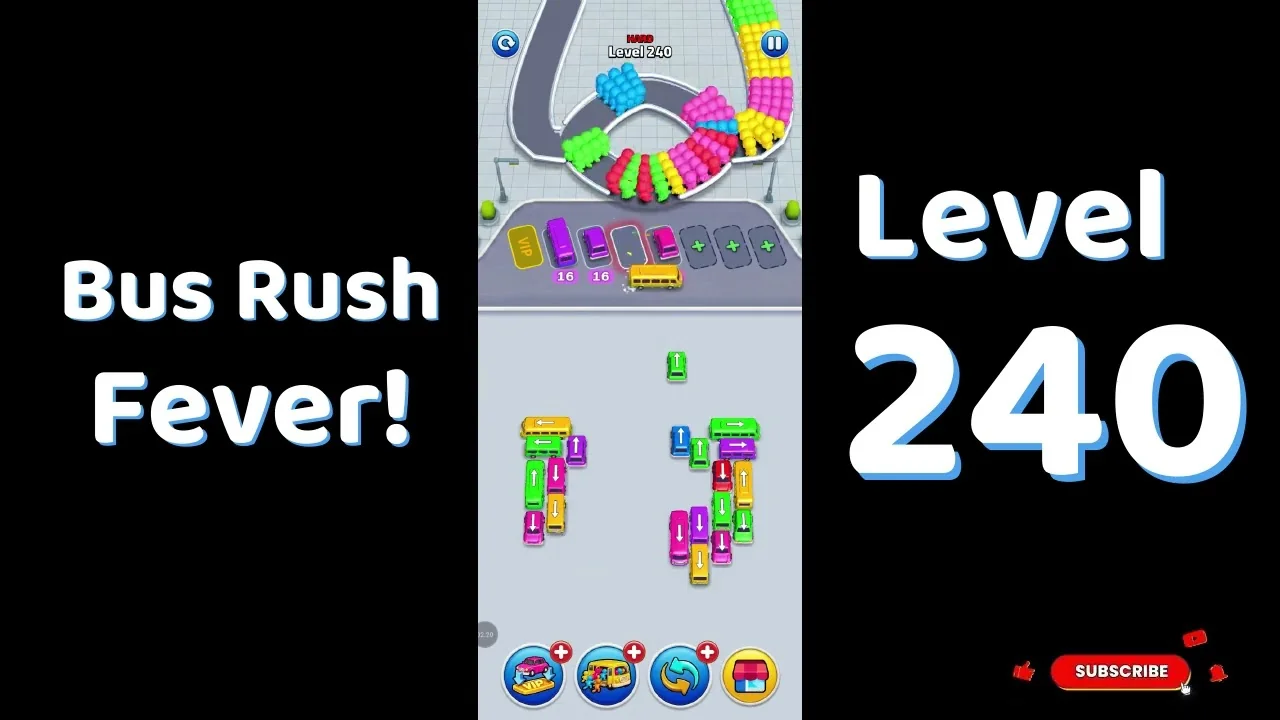 Bus Traffic Fever Level 240 board