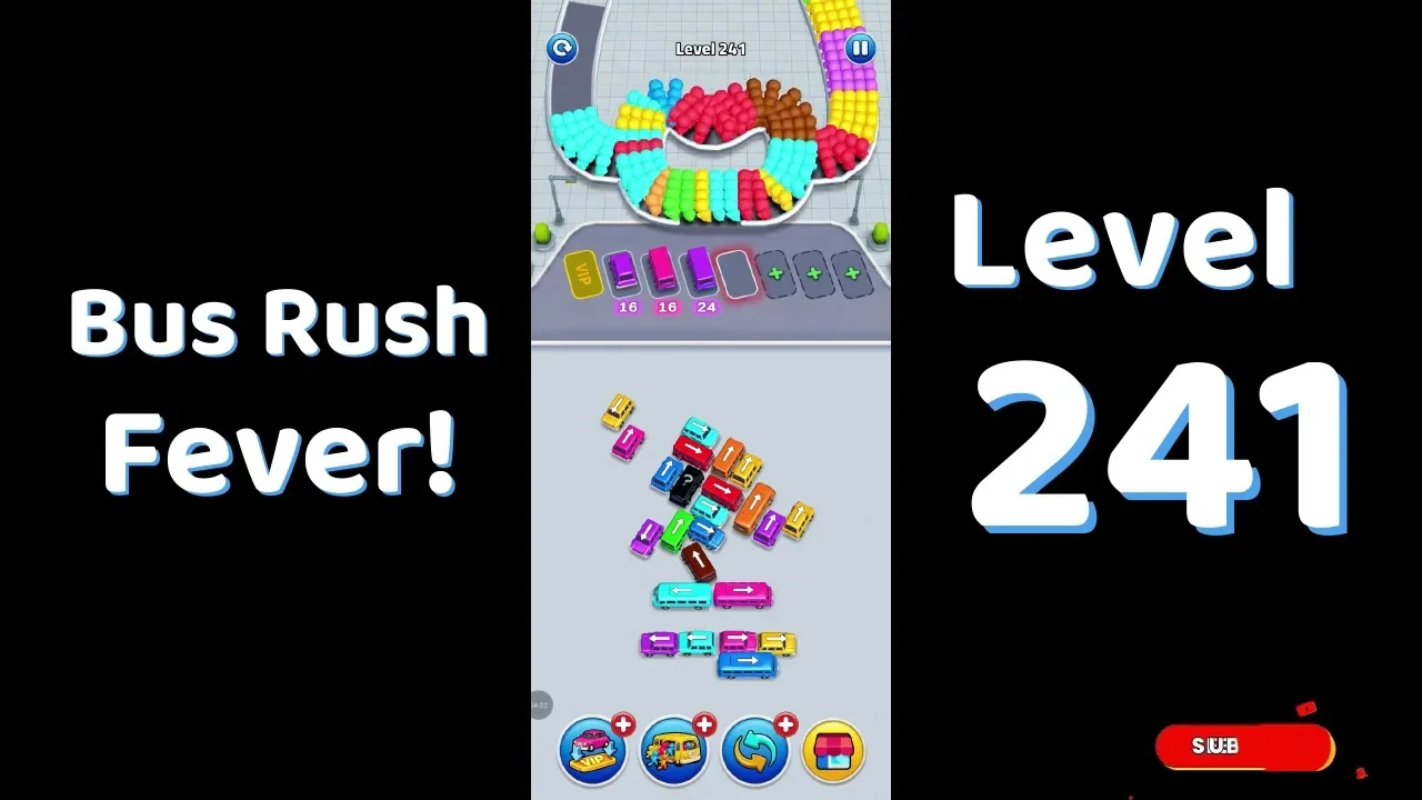 Bus Traffic Fever Level 241 board