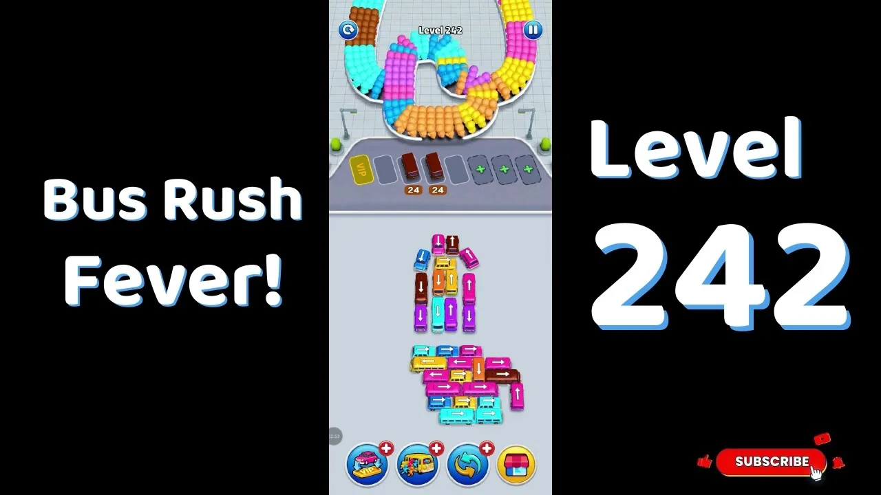 Bus Traffic Fever Level 242 board