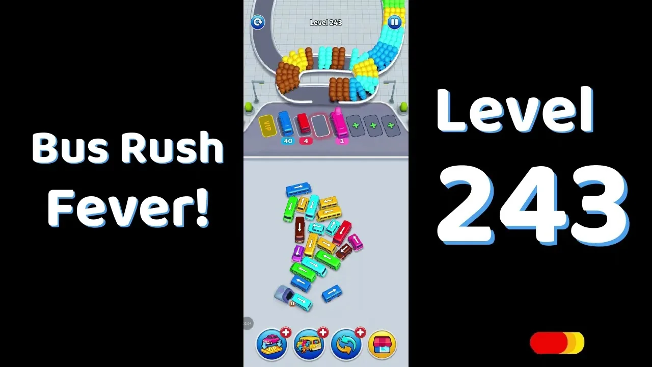 Bus Traffic Fever Level 243 board