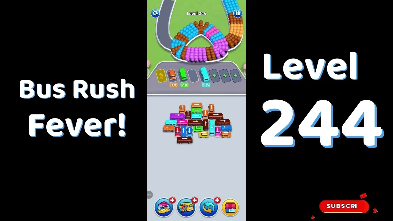 Bus Traffic Fever Level 244 board