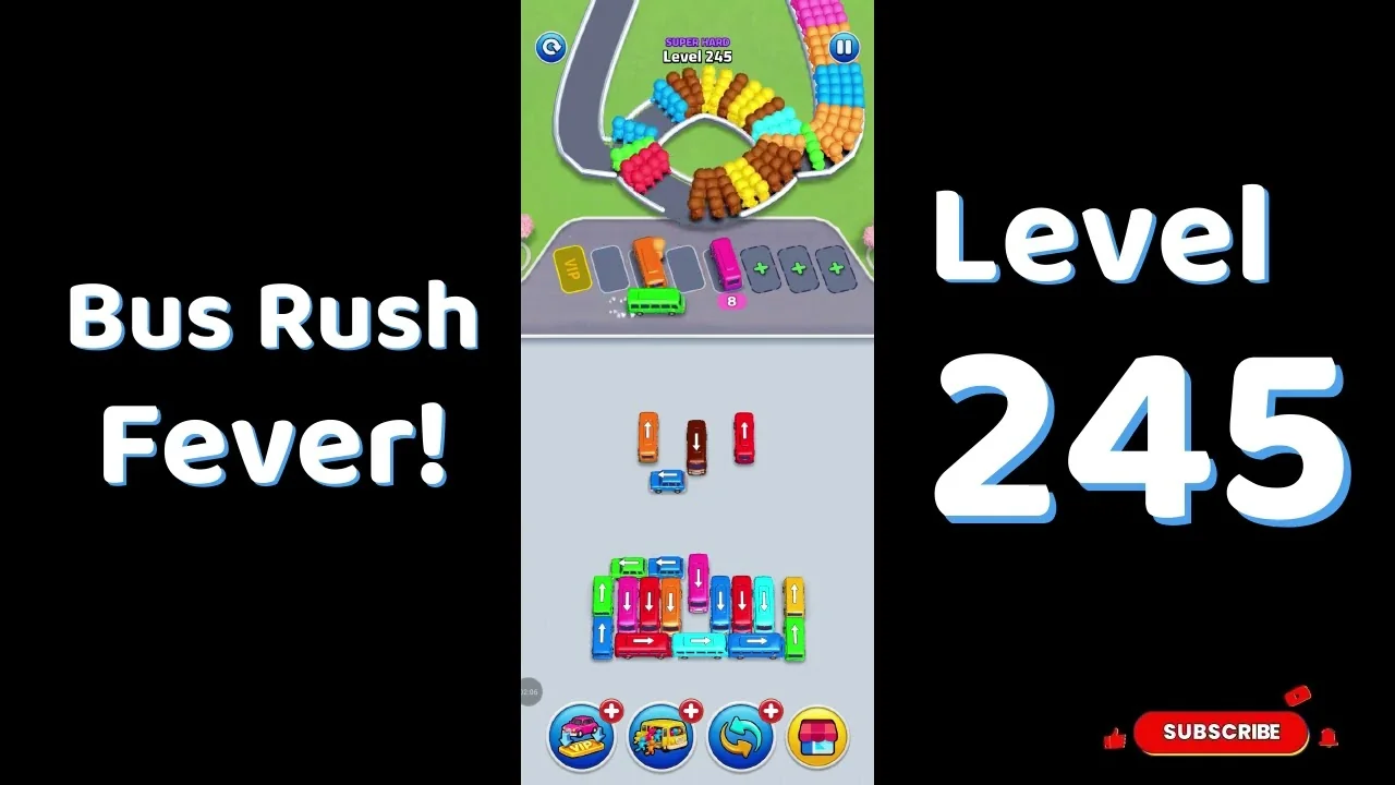 Bus Traffic Fever Level 245 board