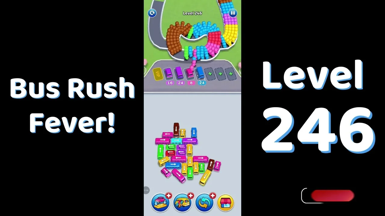 Bus Traffic Fever Level 246 board