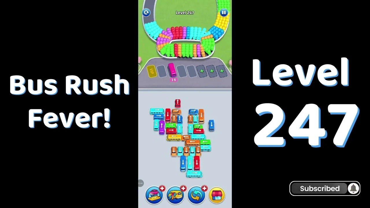 Bus Traffic Fever Level 247 board