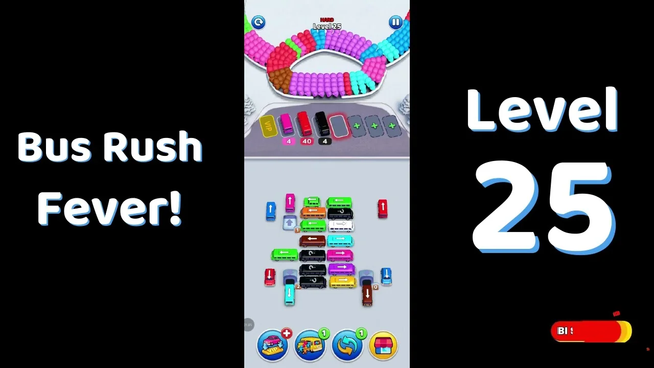 Bus Traffic Fever Level 25 board