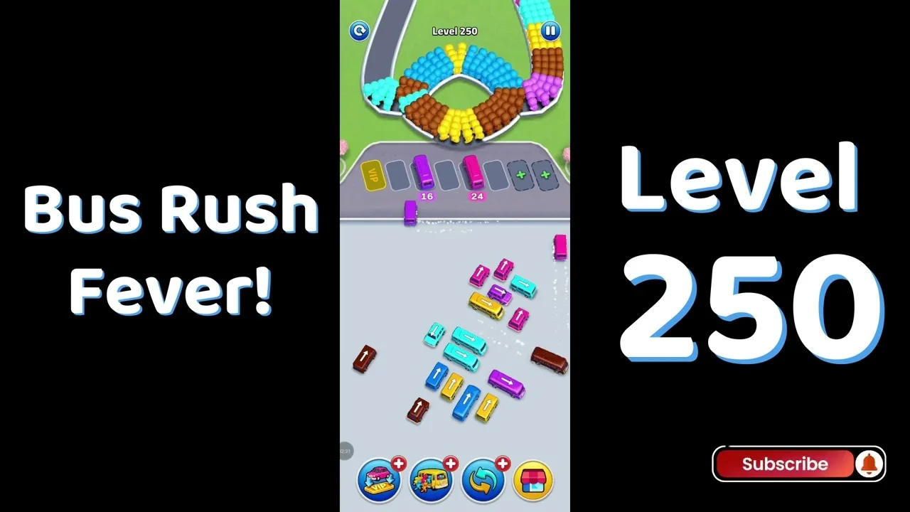 Bus Traffic Fever Level 250 board
