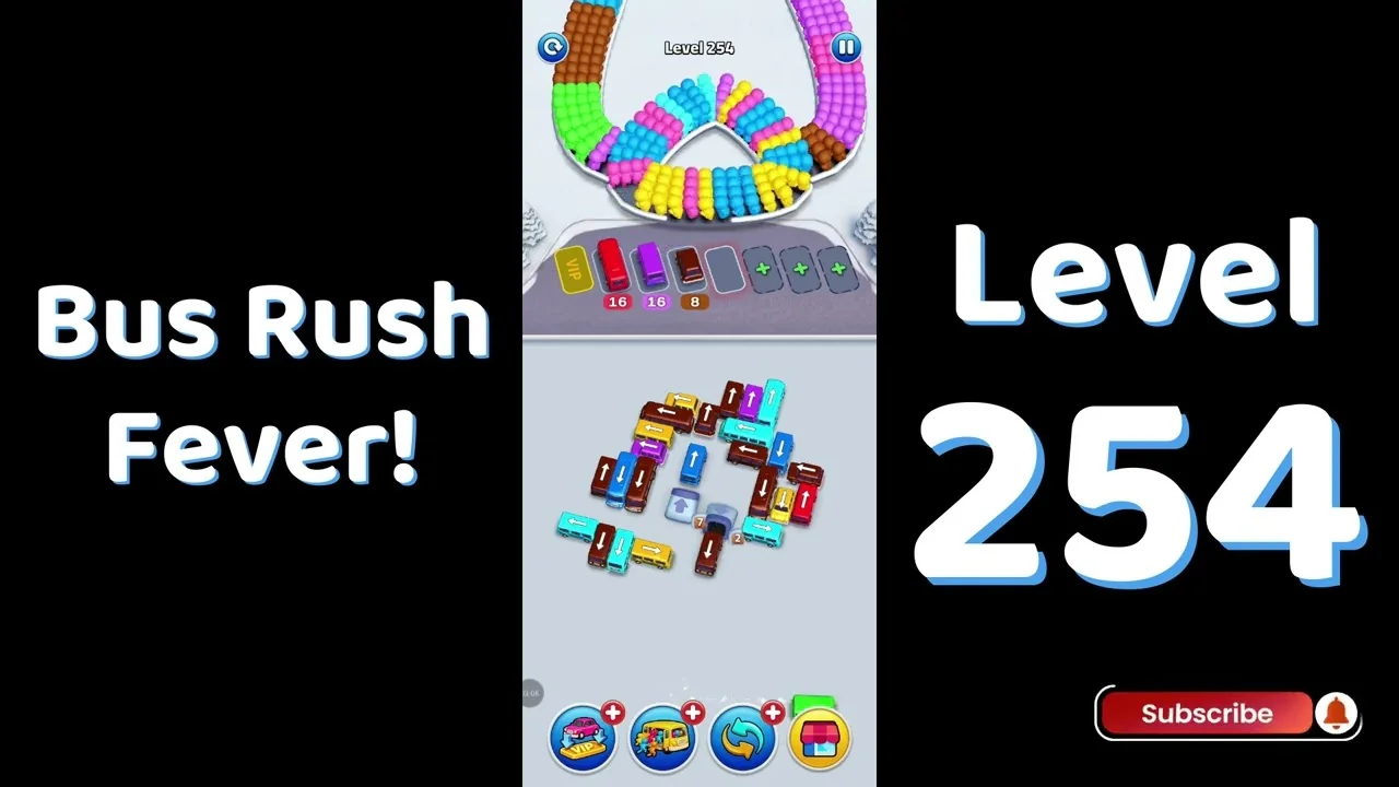 Bus Traffic Fever Level 254 board
