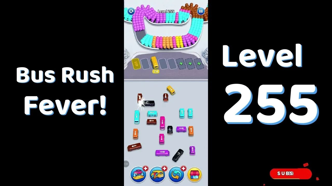 Bus Traffic Fever Level 255 board