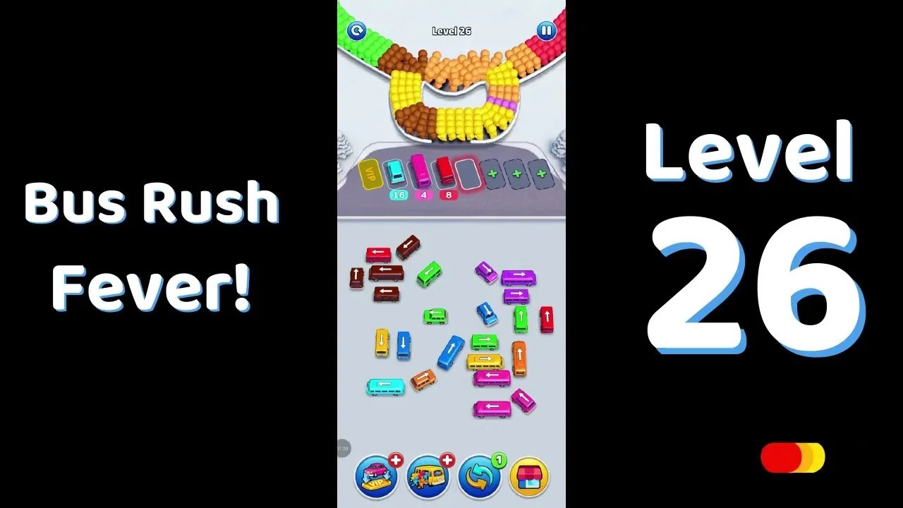 Bus Traffic Fever Level 26 board