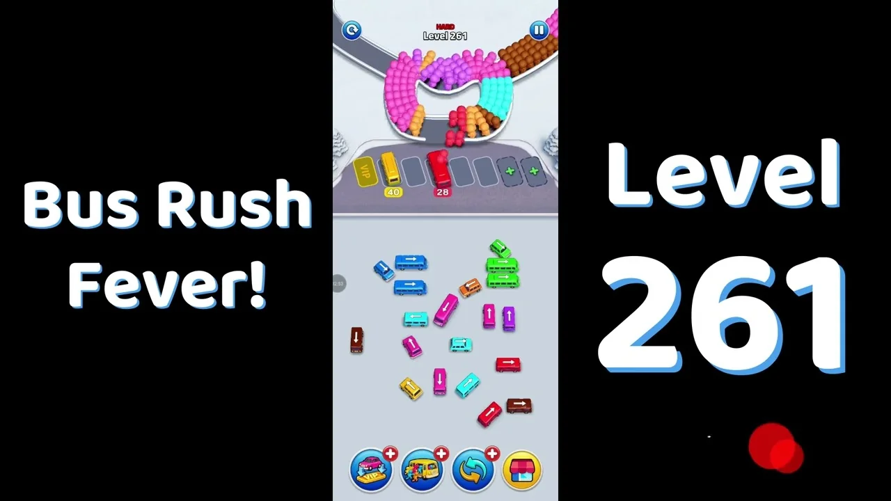 Bus Traffic Fever Level 261 board