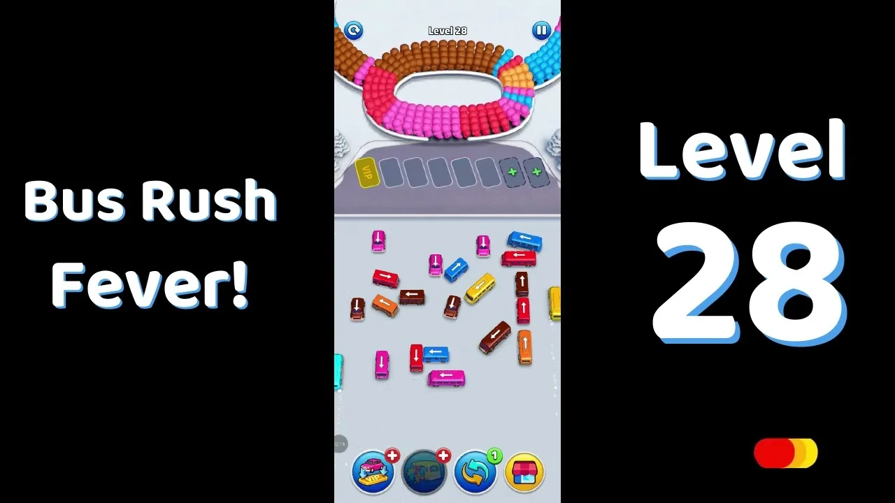 Bus Traffic Fever Level 28 board
