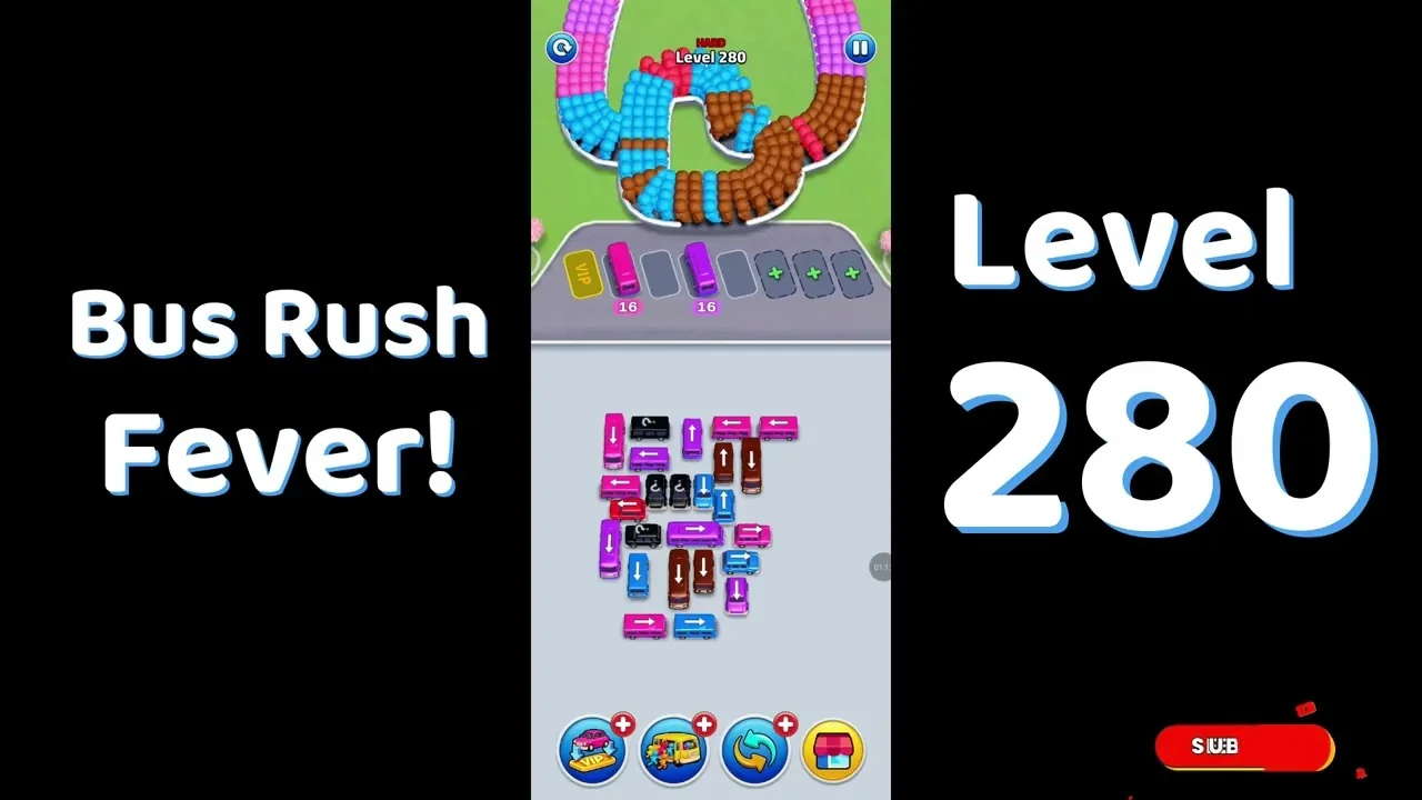 Bus Traffic Fever Level 280 board