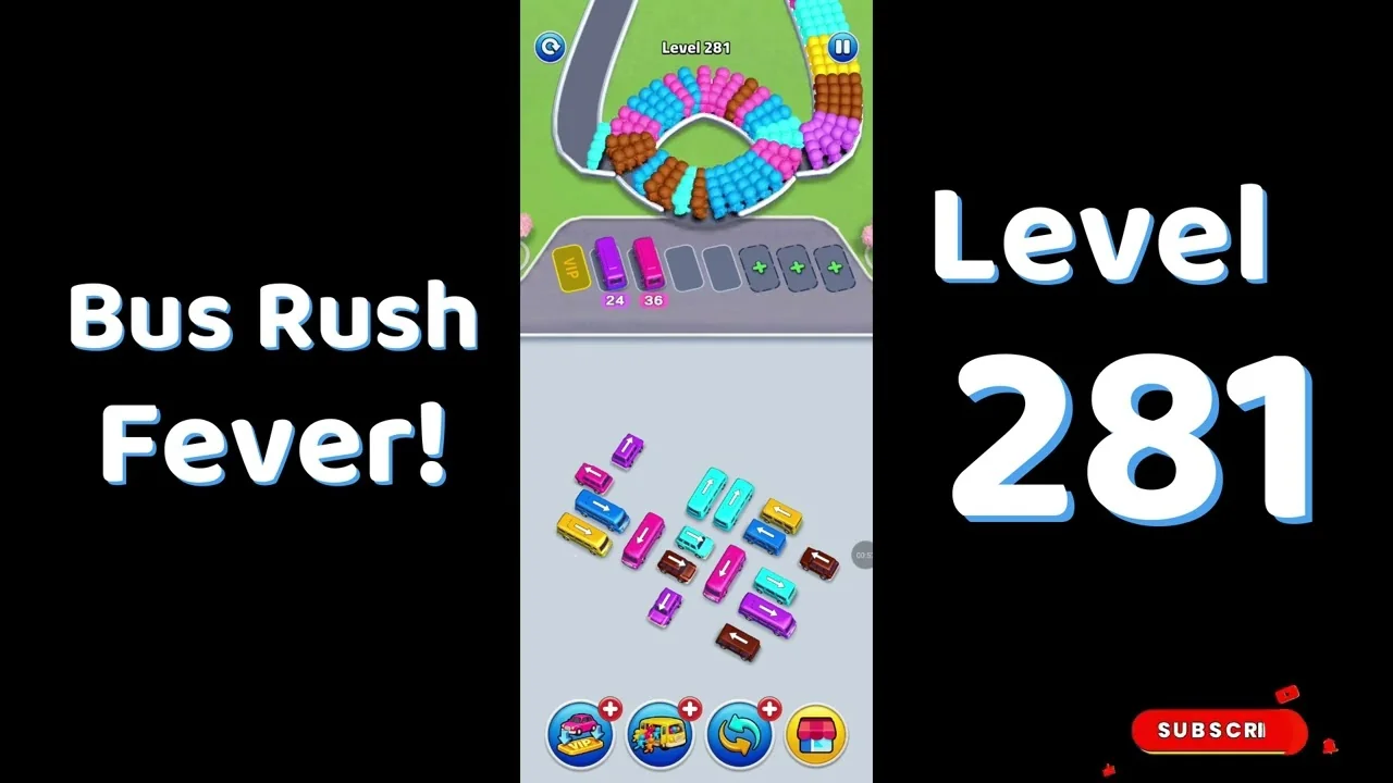 Bus Traffic Fever Level 281 board