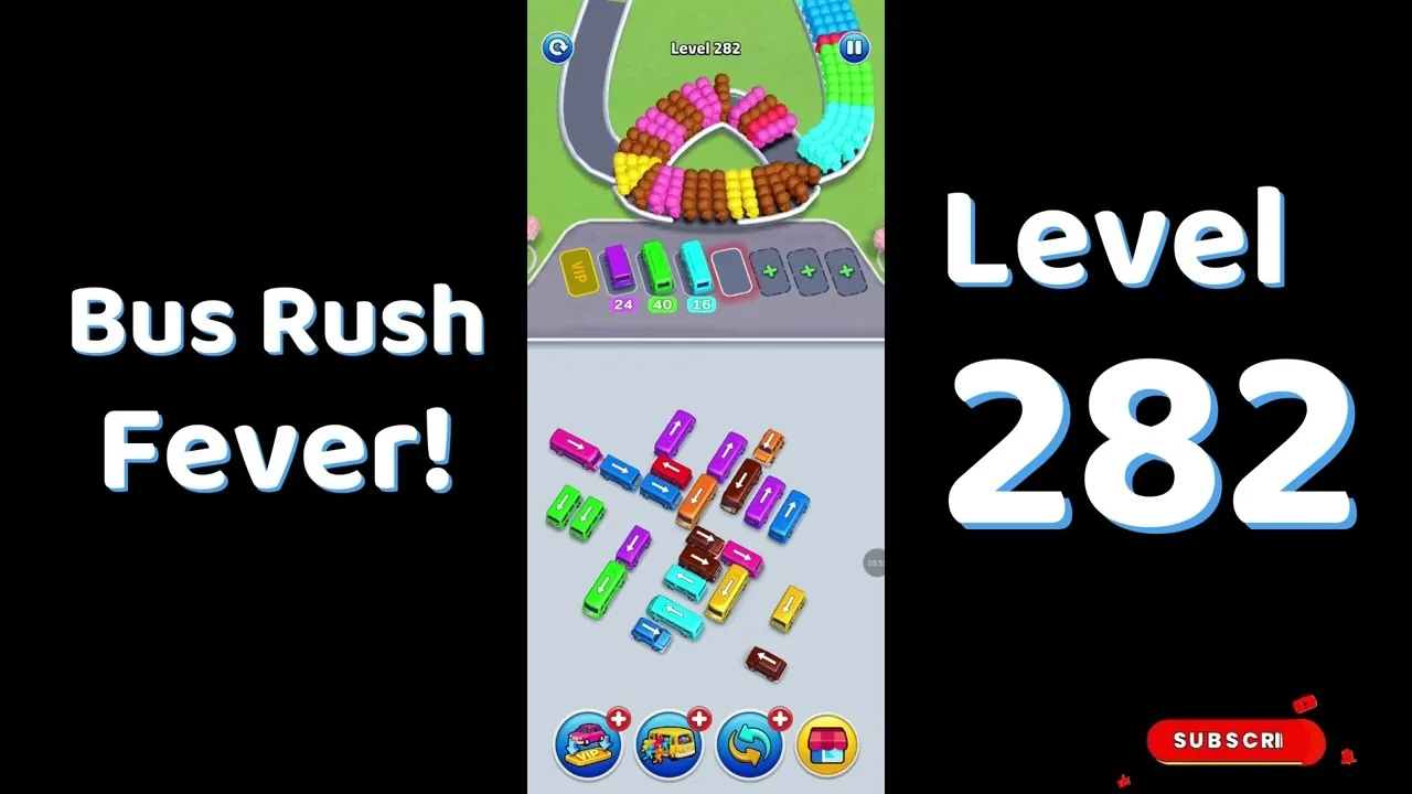 Bus Traffic Fever Level 282 board