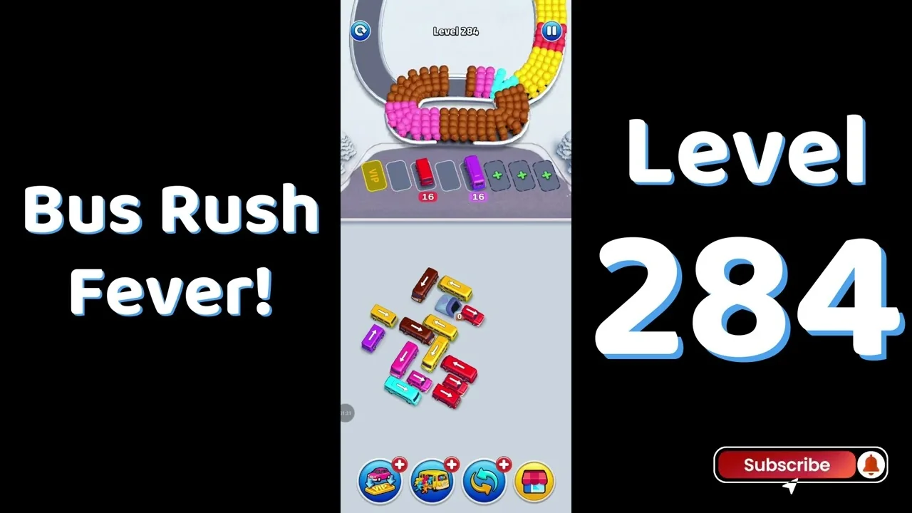 Bus Traffic Fever Level 284 board