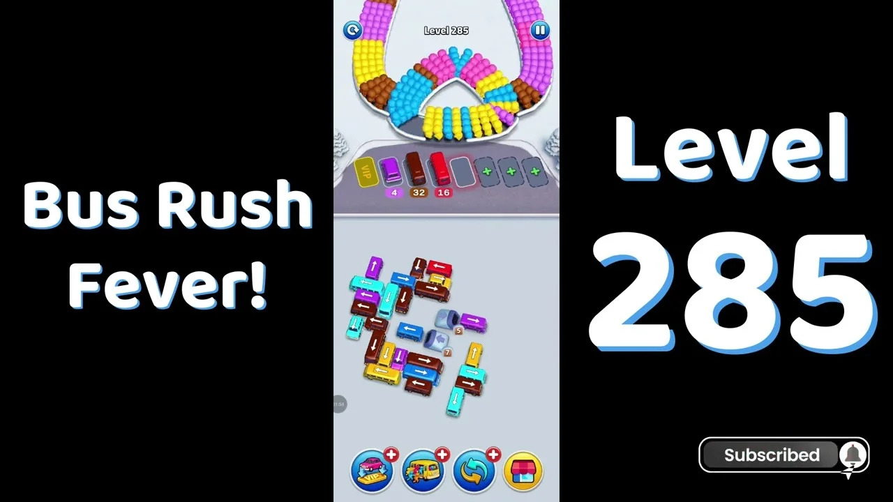 Bus Traffic Fever Level 285 board