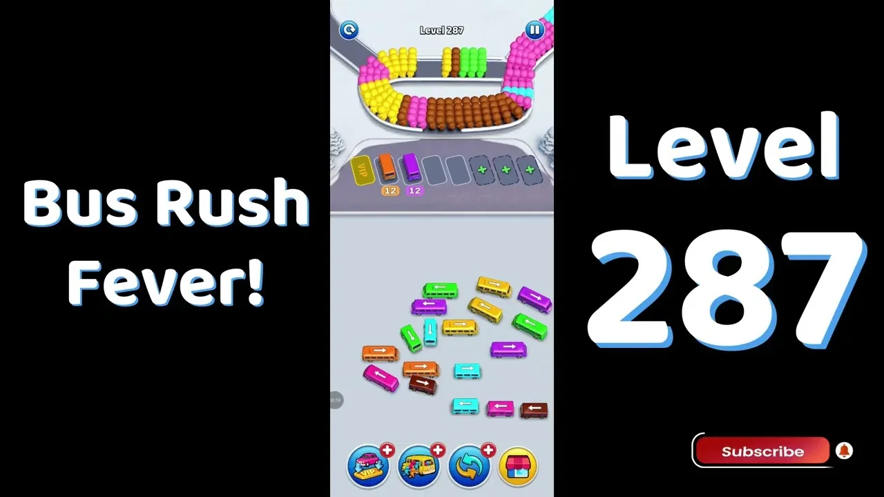 Bus Traffic Fever Level 287 board