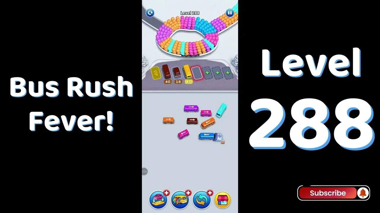 Bus Traffic Fever Level 288 board