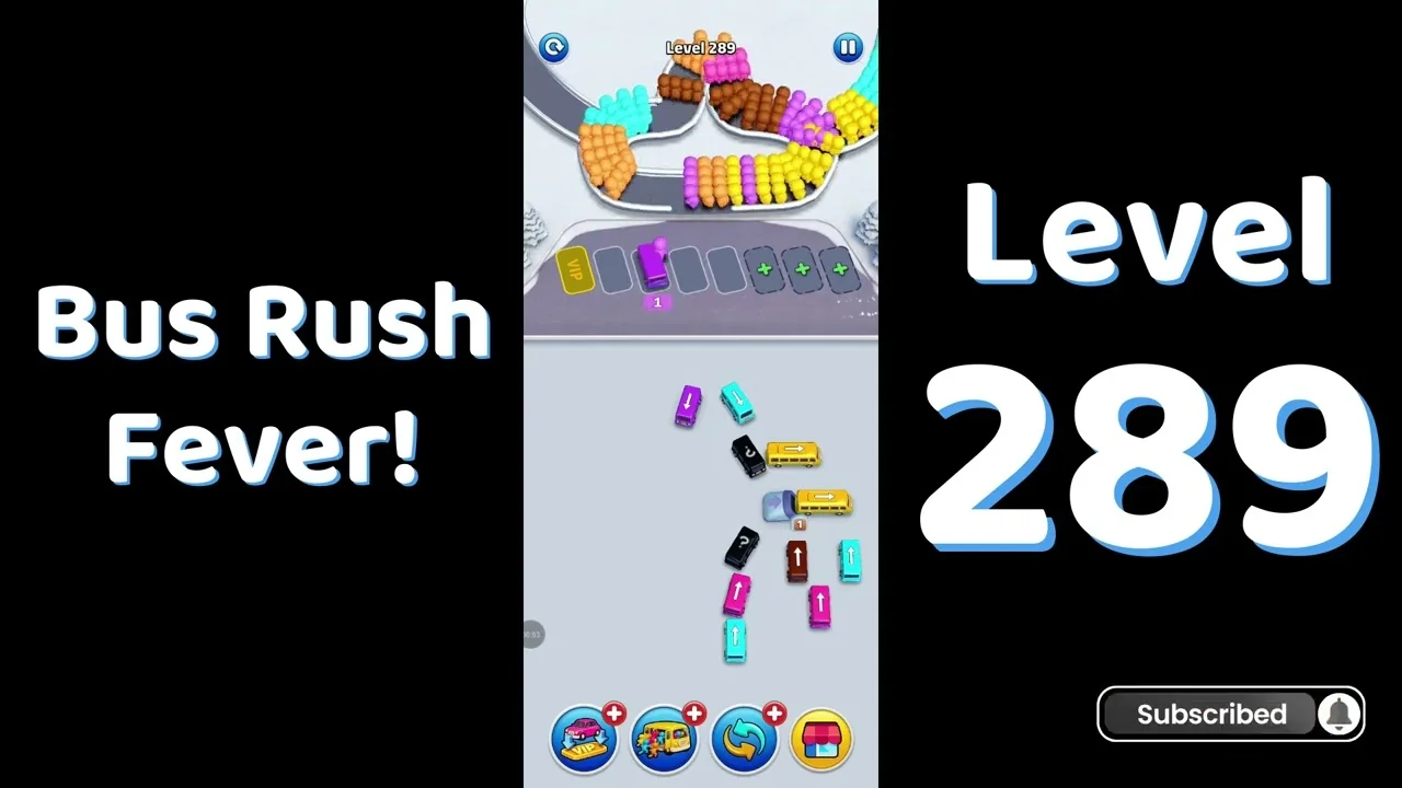 Bus Traffic Fever Level 289 board