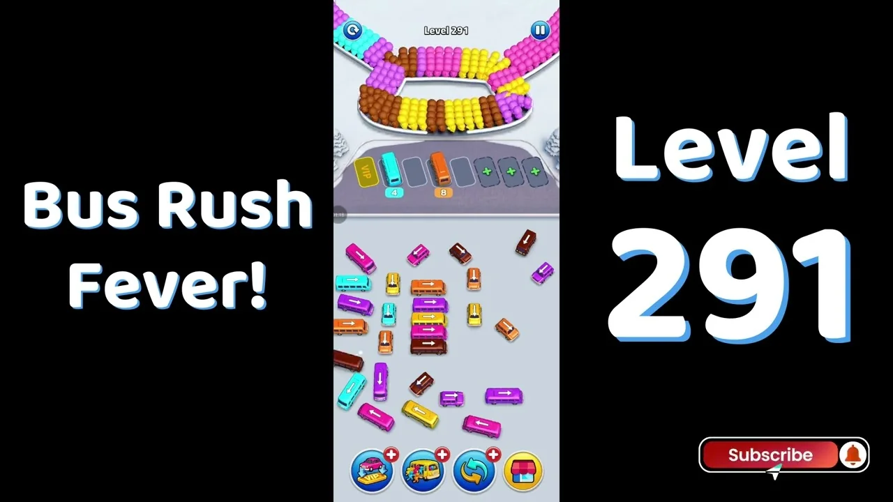 Bus Traffic Fever Level 291 board