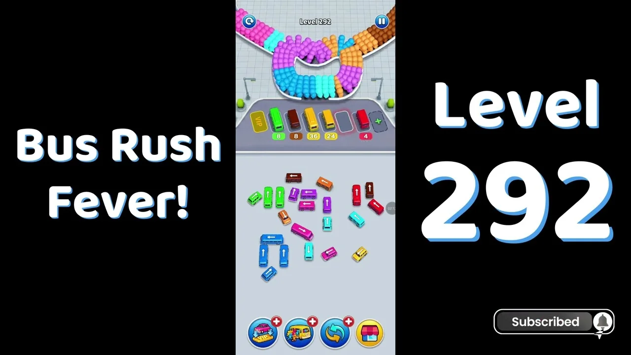 Bus Traffic Fever Level 292 board