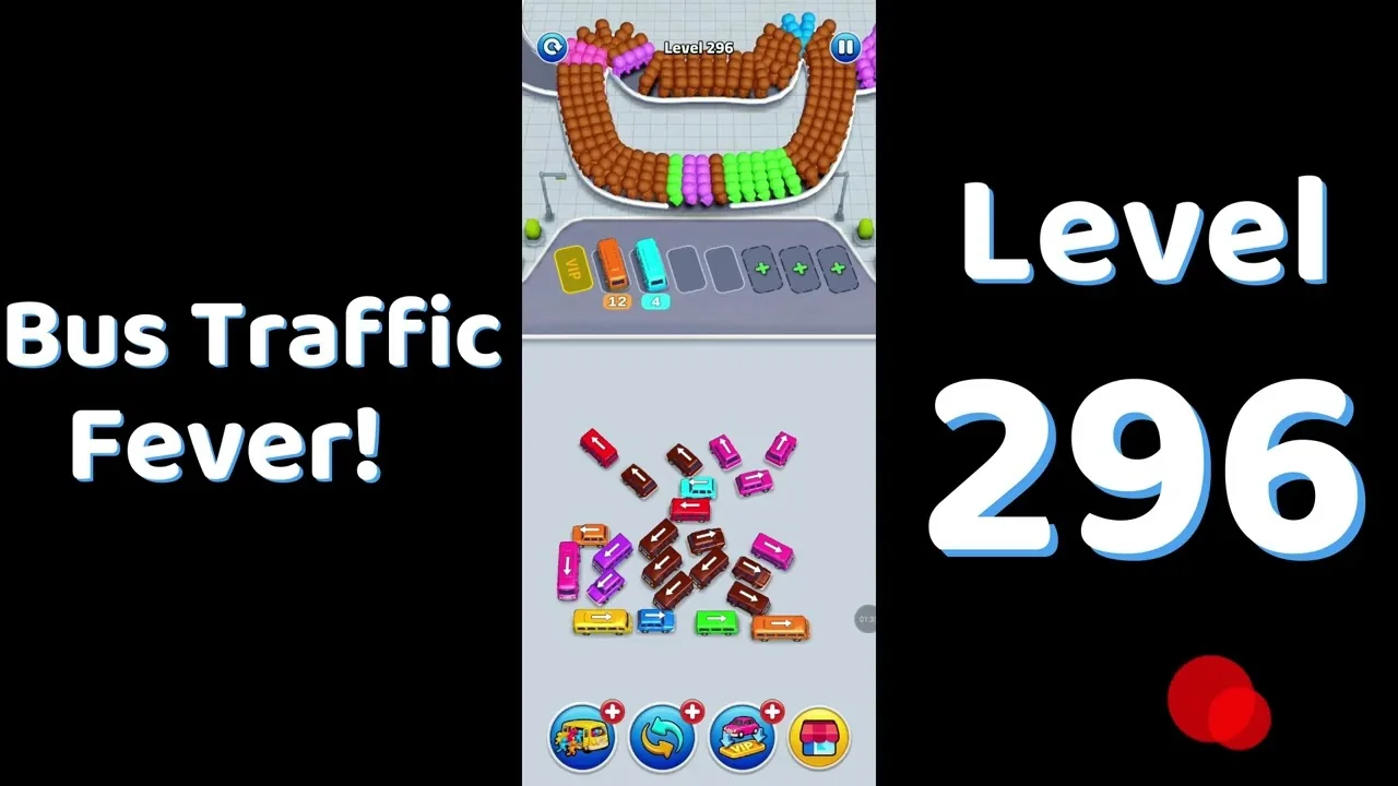 Bus Traffic Fever Level 296 board