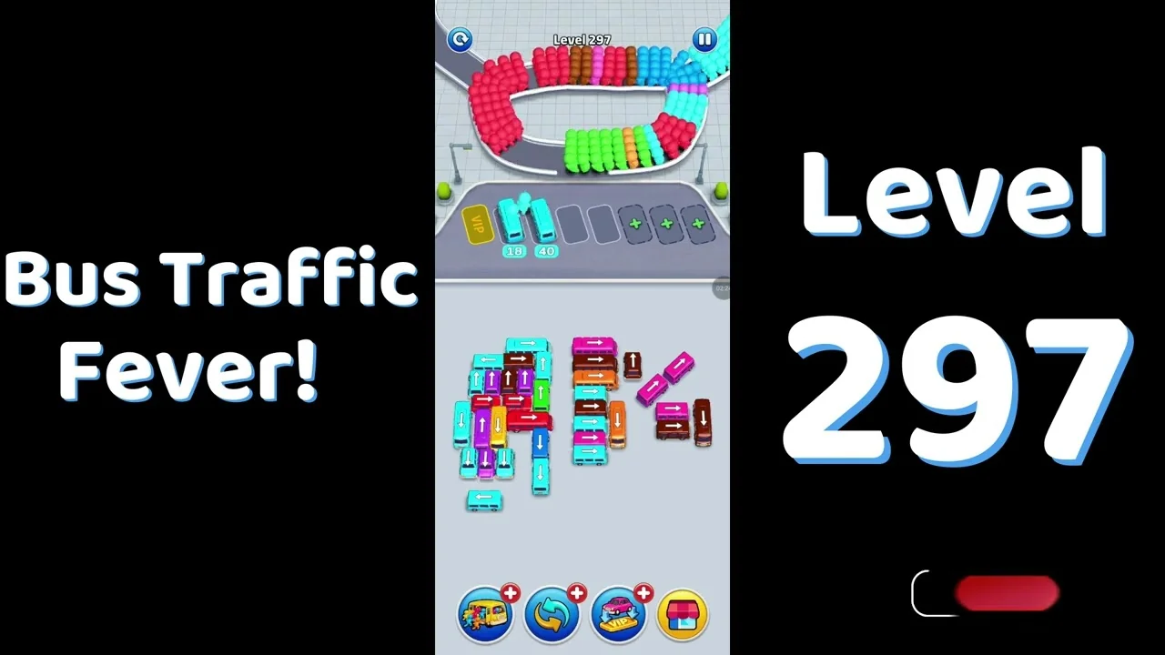 Bus Traffic Fever Level 297 board
