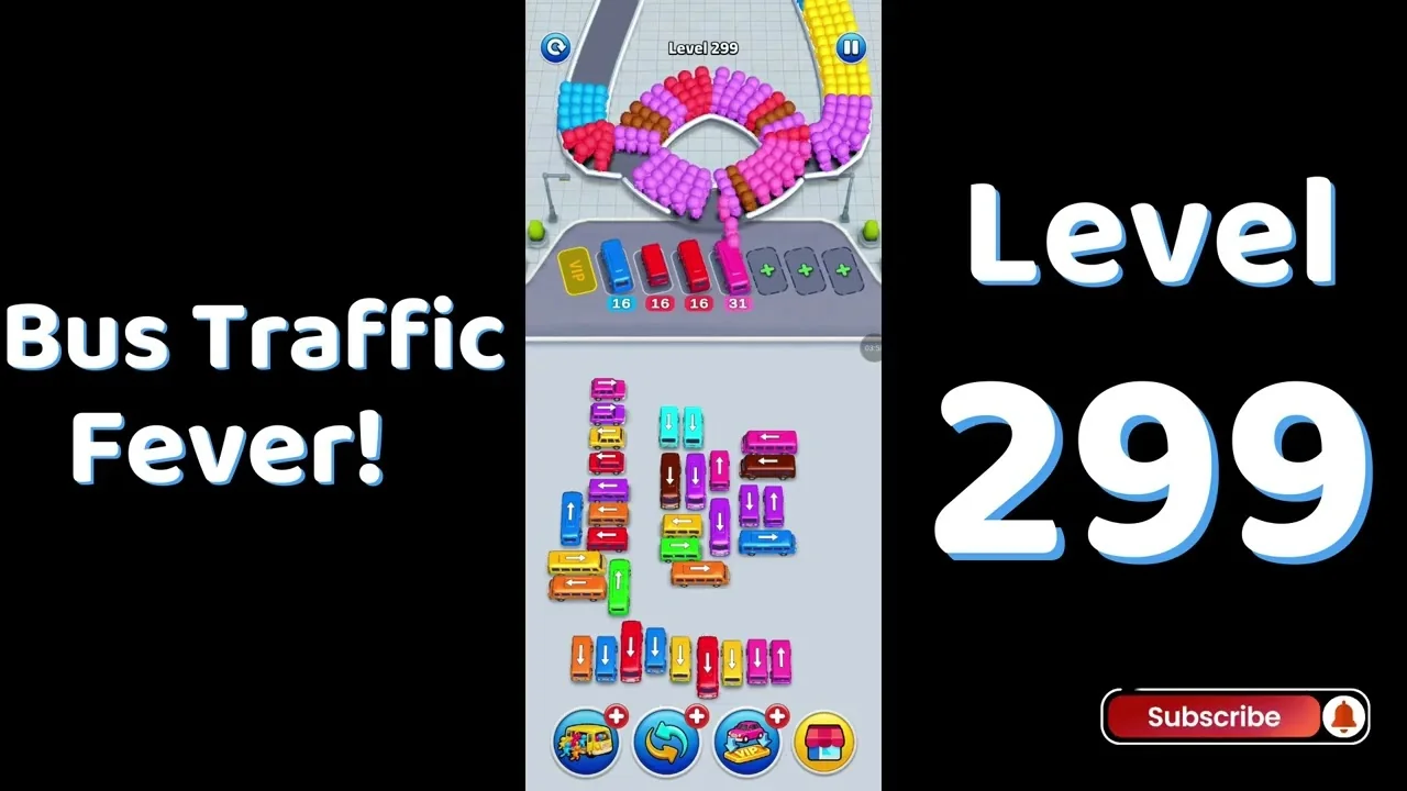 Bus Traffic Fever Level 299 board