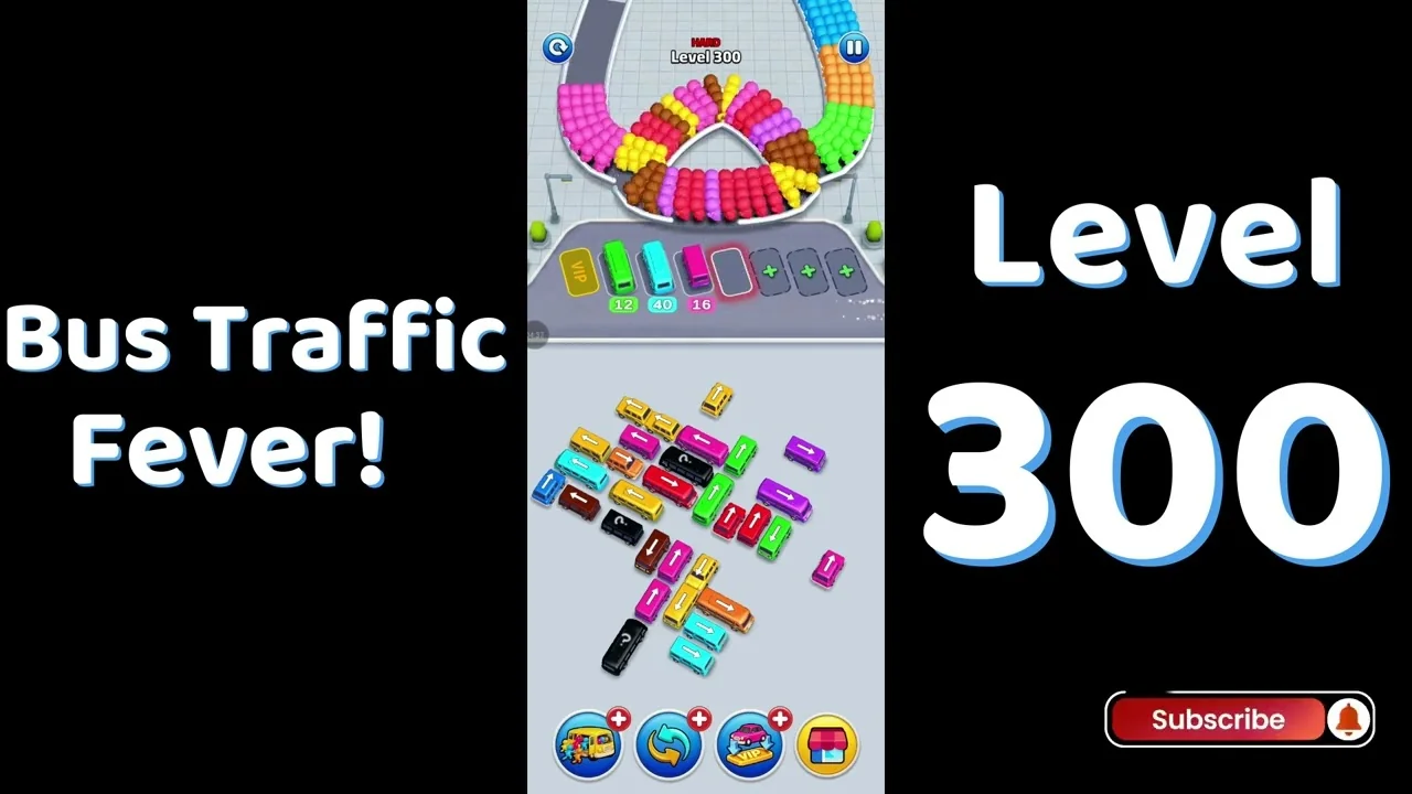Bus Traffic Fever Level 300 board