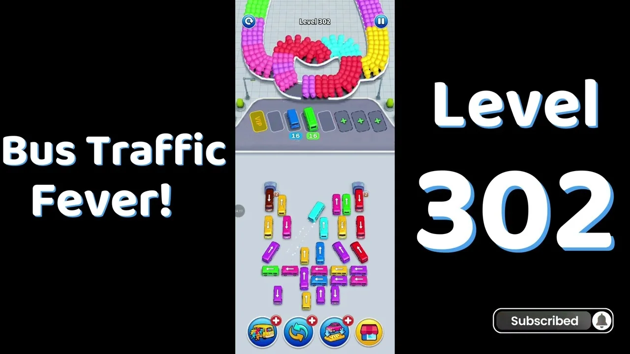Bus Traffic Fever Level 302 board