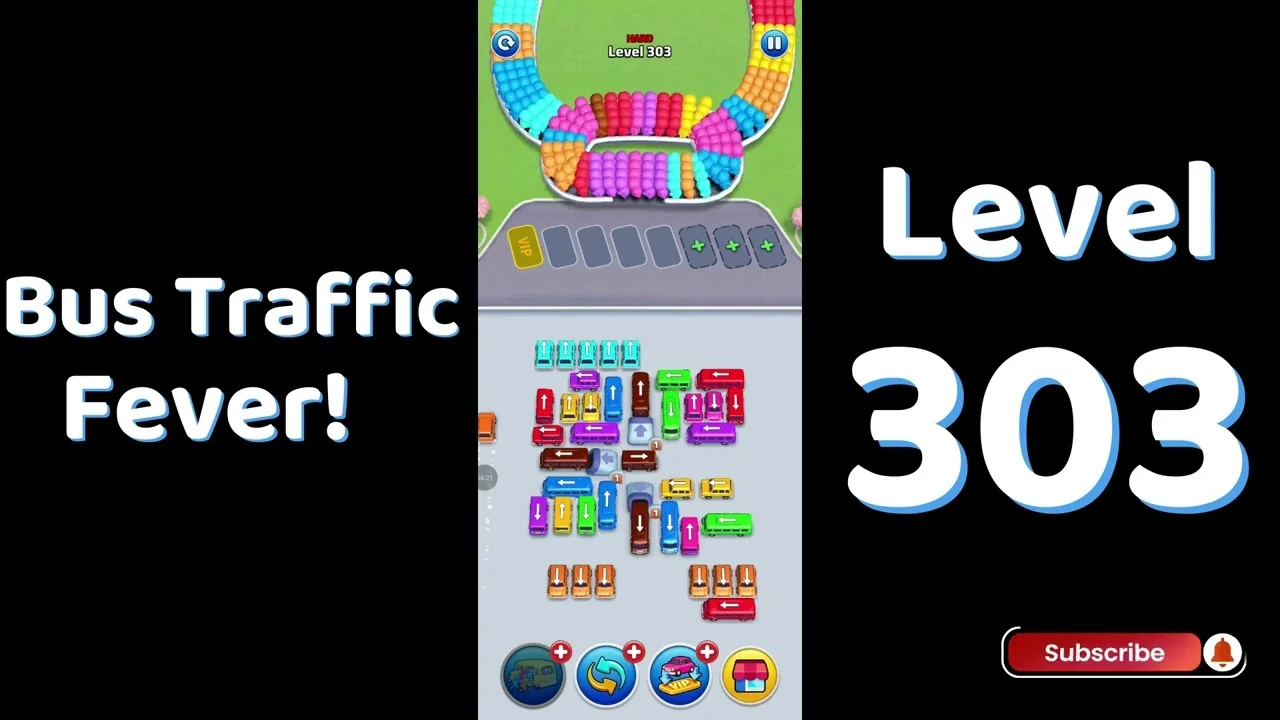 Bus Traffic Fever Level 303 board
