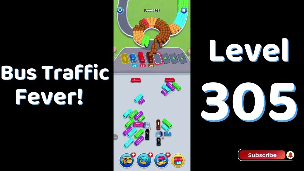 Bus Traffic Fever Level 305 board